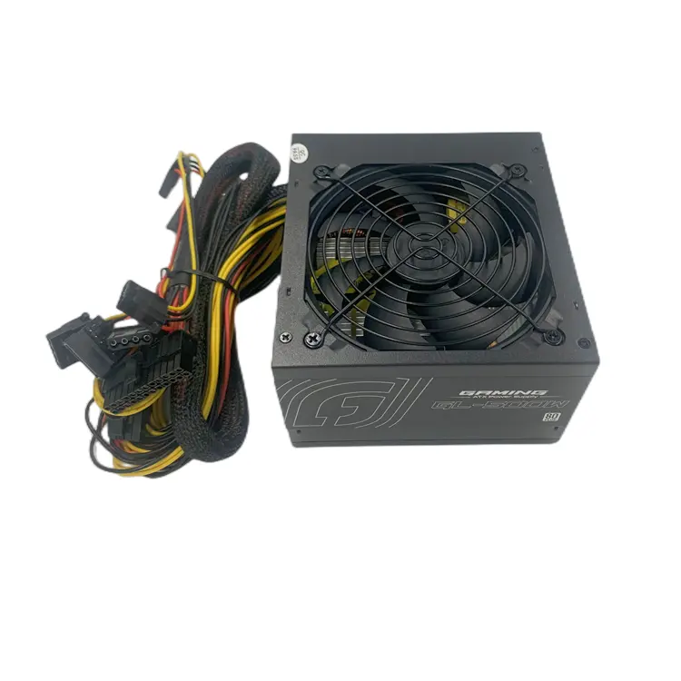 Fuente de alimentación APFC 80 PLUS para PC, 500W, 600W, 700W, para juegos, ATX, 500W