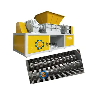 Factory direct sale double shaft industrial crusher machine