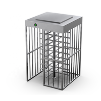 Portillon tournant pleine hauteur en acier inoxydable 304 haute sécurité avec contrôle d'accès RFID et reconnaissance faciale pour prisons et stades