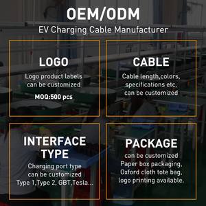Adaptateur de charge <span class=keywords><strong>Tesla</strong></span> vers Type 2 EV 32A 110-240V Connecteur EV portable pour véhicules électriques aux normes européennes - Product Image 5