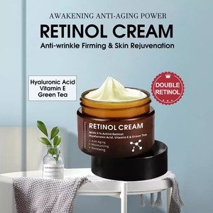 <span class=keywords><strong>Crema</strong></span> <span class=keywords><strong>Viso</strong></span> <span class=keywords><strong>Antirughe</strong></span> Biologica Vegana a Marchio Privato con 3% Retinolo, Vitamina E e Acido Ialuronico, Idratante per la Rimozione delle Rughe, Cura Quotidiana della Pelle - Product Image 2