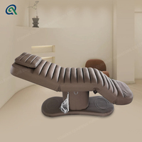 Qunpeng meilleure vente cils Salon de beauté lit Table de Massage Spa lit chaise couleur marron cils lit