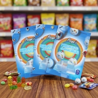 Sachets d'emballage pour bonbons gélifiés de qualité alimentaire, personnalisables avec logo, fabriqués en usine OEM, avec fermeture éclair refermable