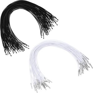 10" Round Elastic Stretch Cord with Metal Barbs <b>Black</b> Hat <b>String</b> Loop for Party Cosplay Crafts Sewing Book Binding Travel Signs - Product Image 1