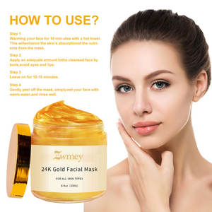 Máscara <span class=keywords><strong>Facial</strong></span> Luxuosa de Ouro 24k em Pó, Máscaras de Beleza para Spa, Hidratante, Colágeno, Limpeza Profunda, Vegana e Orgânica - Product Image 4