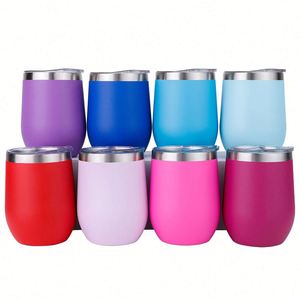 Design Custom Logo Stainless Steel Insulated Eco-Friendly 12oz Egg Shaped Thermos Cup for Business <b>Gifts</b> Manufacturer Supply - Product Image 1
