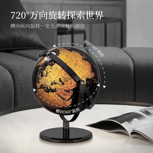 Globe décoratif Lianying argenté et doré avec éclairage LED, en plastique - Product Image 5