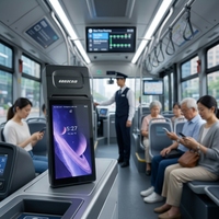 Terminal de point de vente tout-en-un Android 14 dernière génération avec imprimante thermique intégrée Bluetooth 58 mm pour parking/commandes alimentaires/billets de bus