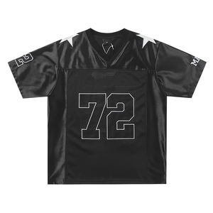 2025 Fashion Boxy <b>Cropped</b> Soccer Jersey Custom Designed American Football Wear for <b>Men</b> Breathable Short Sublimation Jersey - Product Image 2