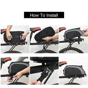 Detachable Rear High Quality Bike Rack Seat Pack Waterproof Pannier Bicycle Bag