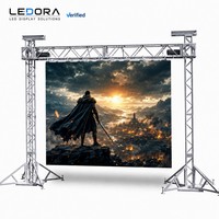 شاشة LED خلفية للصيانة والإيجار لتركيبات الفعاليات الاحترافية، والحفلات الموسيقية المتنقلة، وأنظمة التراسات، ومقاولي المسرح
