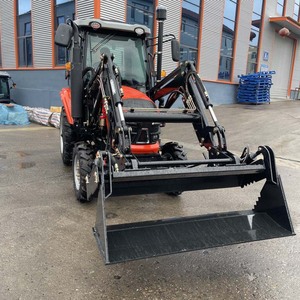 Tractor de Ruedas de 90 CV y 4 Ruedas Motrices, Tractor Agrícola Multifuncional con Cargador Frontal - Product Image 1
