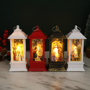 Pequeñas lámparas de aceite de Navidad Luces de viento LED Vela Luces de llama simuladas Decoraciones de fiesta de mano para decoraciones festivas - Product Image 6