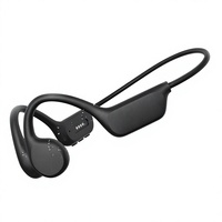 Écouteurs sportifs à conduction osseuse personnalisés OEM CDX-BE17, étanches IPX8, carte TF 16 Go, noir
