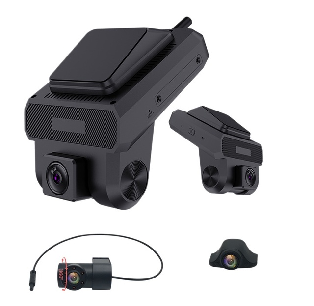 HD 4G Sim Car Dashcam 1080P Mini Smart Dual Lens DVR with GPS and WiFi IPS Screen Video Recorder and Rear Lenses