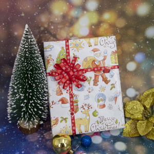 Giấy Gói Quà Giáng Sinh/Giấy Gói 80gsm In Ấn Theo Yêu Cầu Lễ Hội Ngày Lễ Tình Nhân - Product Image 4