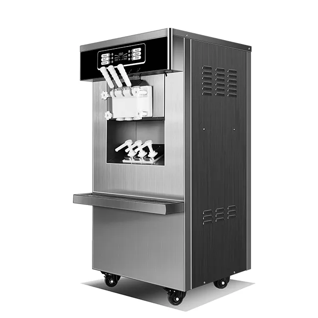 Коммерческие три разновидности с воздушным насосом мягкое мороженое машина/машина для мороженого/агрегат для производства мягкого мороженого делая машину
