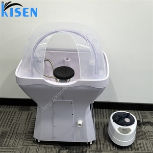 Évier portable Kisen pour shampoing avec circulation d'eau élégante, bol de lavage de cheveux pour spa capillaire, contrôle de la pression de l'eau par pompe - Product Image 5