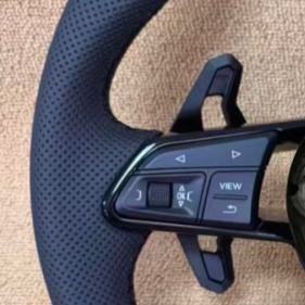 Accesorio Volkswagen en Oferta, Volante Deportivo de Cuero Completo para Golf 6 GTD Jetta Tiguan Passat B7 B8 <span class=keywords><strong>GTI</strong></span> <span class=keywords><strong>GTI</strong></span> R GTD Golf 7 Mk7 - Product Image 3