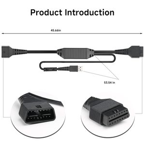 Câble de connexion LAUNCH X431 DOIP, adaptateur 16 broches, câble de diagnostic pour DBScar VII CRP919E BT - Product Image 3