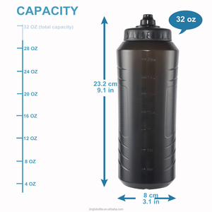 Gourde Sport 1L Sans BPA Prise en Main Facile, Matériau PP5, Bouchon à Pression pour Hockey et Sport - Product Image 4