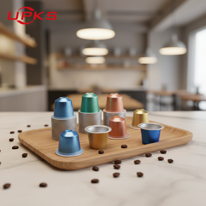 <span class=keywords><strong>Cápsulas</strong></span> de Café Desechables Portátiles Personalizables de Alta Calidad de 15 ml con Tapa de Aluminio Compatible con Pod - Precio Económico Vacías - Product Image 1