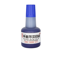 Encre pour tampon photosensible OEM 40 ml à séchage rapide, permanente, imperméable, multi-surfaces, pour tampons en métal, plastique, verre, cuir, caoutchouc