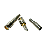 Prix Hotsell RG58 RG59 prise soudage mâle CCTV rapide vis sans soudure BNC connecteur mâle câble Coaxial RG6 connecteur 2 broches BNC