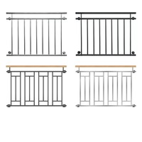Garde-corps en fer forgé Balustres en acier Garde-corps en aluminium pour balustrade balustrade balustrade