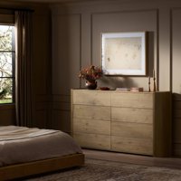 Commode moderne minimaliste en bois massif, meuble de rangement pour chambre à coucher, commode à tiroirs, buffet résidentiel pour chambre à coucher