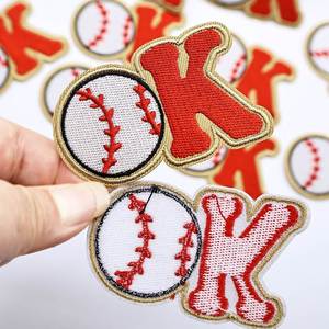 New Iron on Iron-On Embroidered <b>Baseball</b> OK BOMB Sport Patch for Garments Gloves <b>Bats</b> - Product Image 2