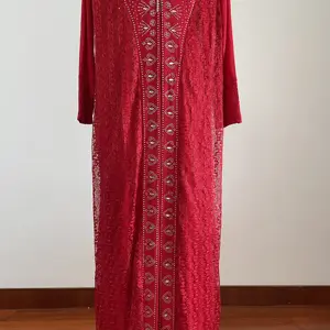 Langes Kleid mit Temperament Schönes Abendkleid für Abaya Muslim