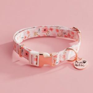 Collares y Correas para Perro de Algodón Suave Estampado Moderno y Elegante, Talla S, Personalizados, Ajustables, Diseño Elegante, Lujosos y Duraderos - Product Image 1