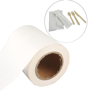 Papel de barrera recubierto desechable de 45g de ancho personalizado respetuoso con el medio ambiente en rollo para la fabricación de bolsas de papel Kraft impermeables - Product Image 1