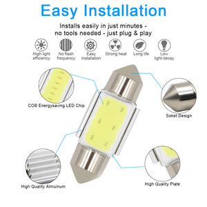 <b>Car</b> LED Double-Pointed COB Reading Light, <b>Car</b> Roof Light, <b>Car</b> <b>Interior</b> Light, C5W, 31mm 36mm, COB <b>Car</b> Light - Product Image 3