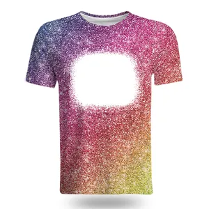 Trendy and Organic sublimation gradient printing t shirt for All Seasons 