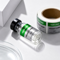 Étiquettes de Marquage Couleur pour Bouteilles en Verre 3ml/10ml et Boîtes - Impression Numérique/UV, Embossage, Matériau Carton