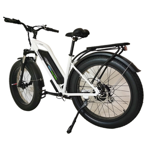 Vélo de montagne électrique 500W 48V 10.4Ah, cadre en alliage d'aluminium, pneus larges, batterie lithium, <span class=keywords><strong>moteur</strong></span> à moyeu avant, 7 vitesses, autonomie >60 km, 26 pouces - Product Image 4