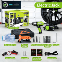 Vente chaude : Cric hydraulique électrique 12V 530MM 5 tonnes et clé à chocs – Outils d'urgence pour voiture, kit de réparation d'urgence pour véhicule