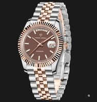Montres pour hommes PAGANI DESIGN 1752, montre automatique de luxe en or rose pour hommes, montres mécaniques à bracelet, miroir saphir, cadeau pour homme