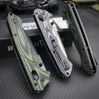 Couteau de poche pliant BM 615BK, lame S30V, manche G10, survie en plein air, camping, chasse, couteaux tactiques, sauvetage, outils EDC tranchants