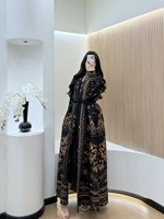 Abaya plissée Miyake Dubaï, grande taille, traditionnelle, musulmane, élégante et digne, jupe longue luxueuse pour femmes, cape, manteau arabe