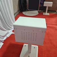 Support d'imprimante mobile à 3 niveaux en métal pour photomaton instantané avec tiroirs verrouillables, roulettes pivotantes, plateau à papier, appareil photo et iPad pour mariages