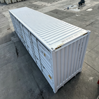 Conteneur maritime 40 pieds High Cube à ouverture latérale complète avec poteau central, certifié CSC, avec 2/4 portes latérales