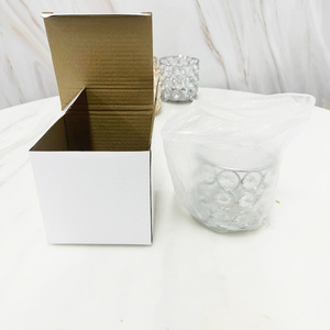 Portacandele in Cristallo per Tealight, Lanterne Decorative Oro e Argento, Vaso per Cosmetici, Portapenne per Decorazione da Tavolo - Product Image 6