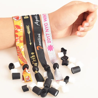 Bracelet en polyester imprimé personnalisé, événement, fête, bracelet en tissu personnalisé, bracelet tissé NFC RFID, bracelet de suivi GPS avec puce