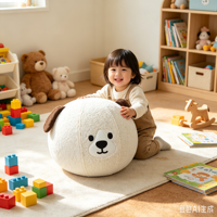 Équipement d'exercice sensoriel pour enfants, coin apaisant, peluche bulle chiot, ballon de yoga