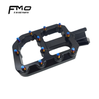 FMO Tuttio Soleil 01 Repose-pieds CNC bleu brûlé avec kit d'installation, logo personnalisé au laser, pièces de mise à niveau pour moto électrique tout-terrain