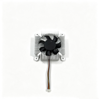 Dissipateur thermique en aluminium extrudé 6063 OEM d'usine 626214mm avec ventilateur PWM 5010 12V à double roulement à billes et vis à ressort pour IPC industriel RoHS2