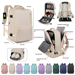 Mochila Minimalista para Portátil con Logotipo Personalizado, Características Deportivas y Empresariales, Cierre de Cremallera Elegante e Impermeable con Puerto USB - Product Image 1